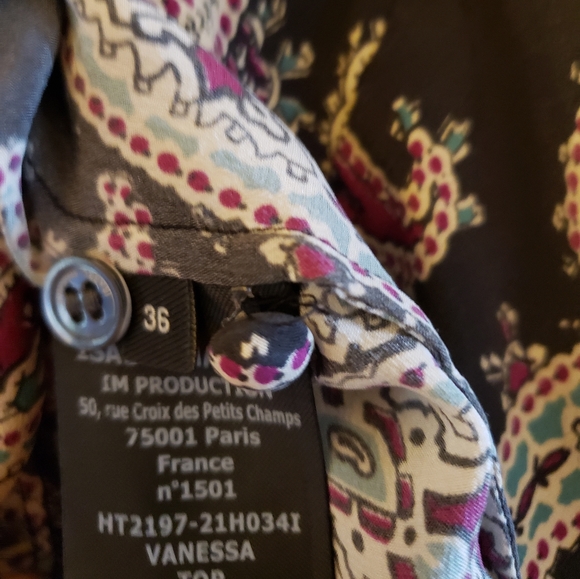 Isabel Marant Paisley Print Silk Blouse - Picture 7 of 7